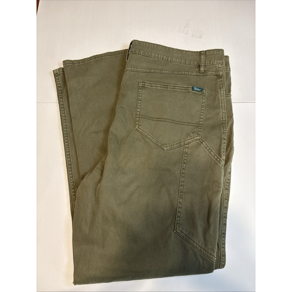 Woolrich‎ Men's Straight Fit Stretch 5 Pocket Utility Pants 40x32 Olive Green